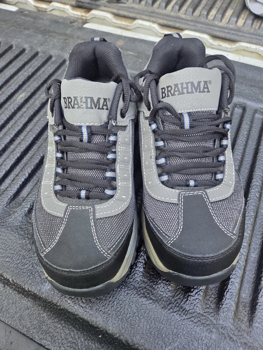 Brahma Men's Gray Steel Toed Work Sneakers